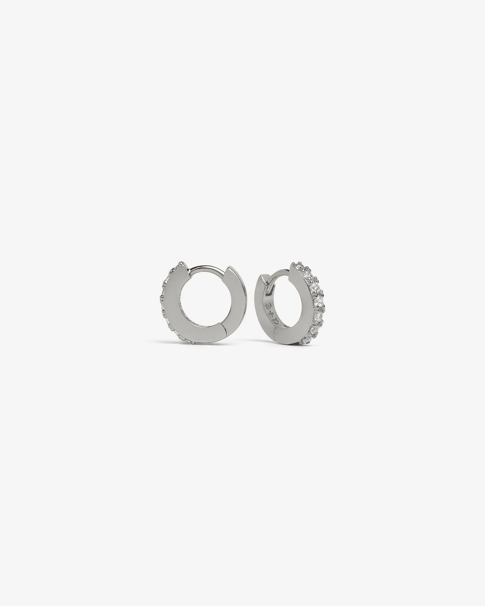Classic Bejewelled Huggie Earrings - Image 12