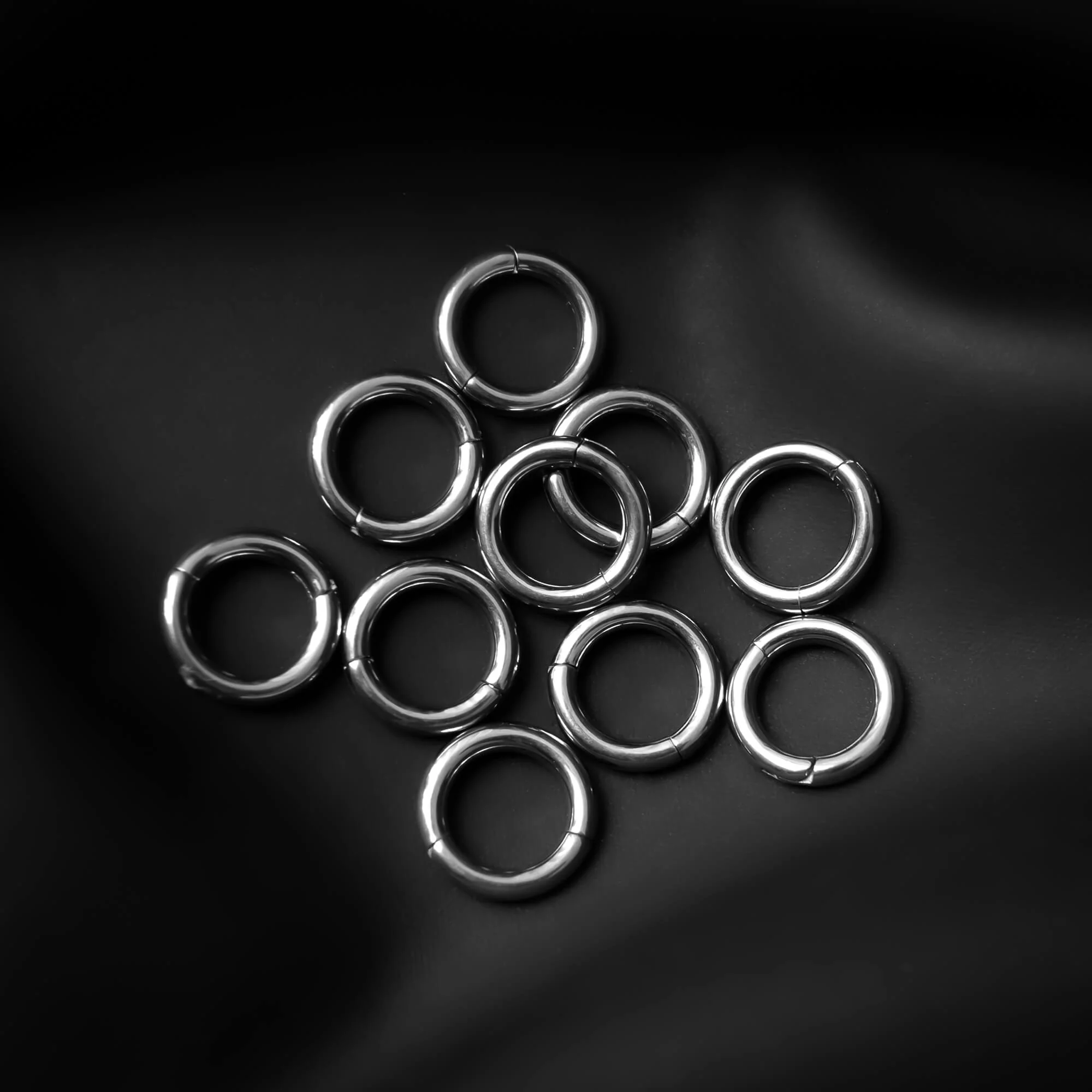 Classic Ring Stack in Titanium - Image 8