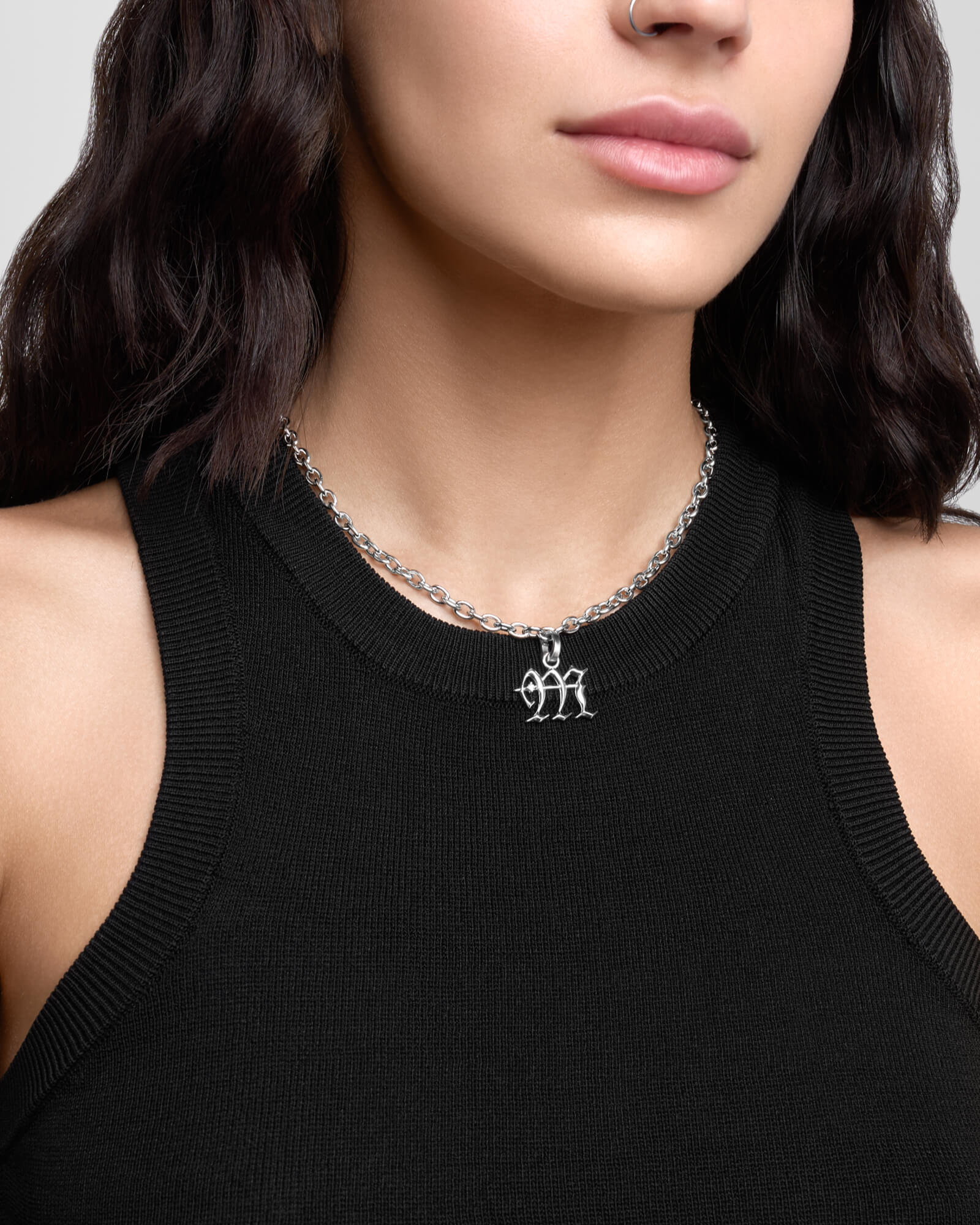 Grid Necklace and Charm Bundle - Image 4