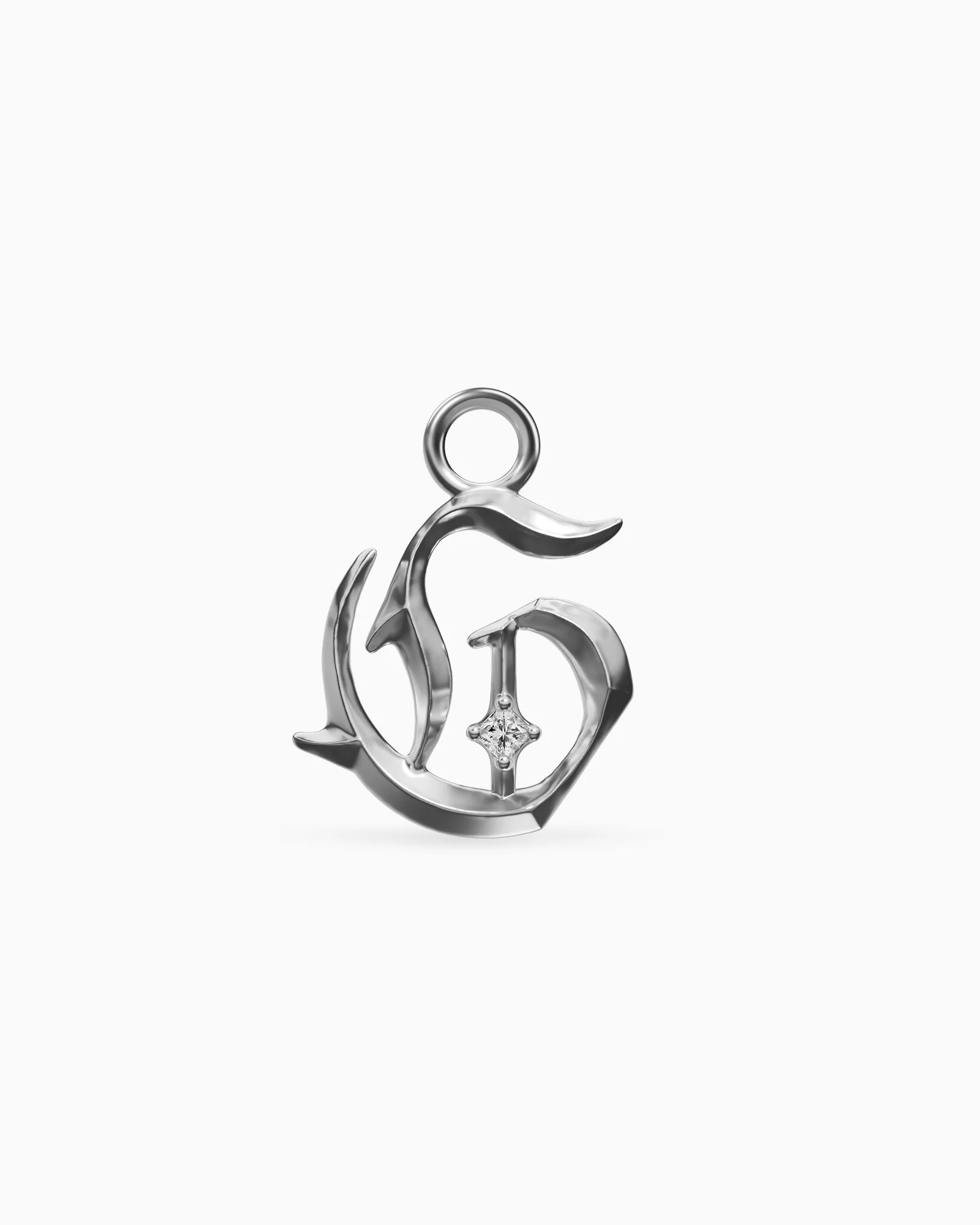 Mini Blackletter Charms - G