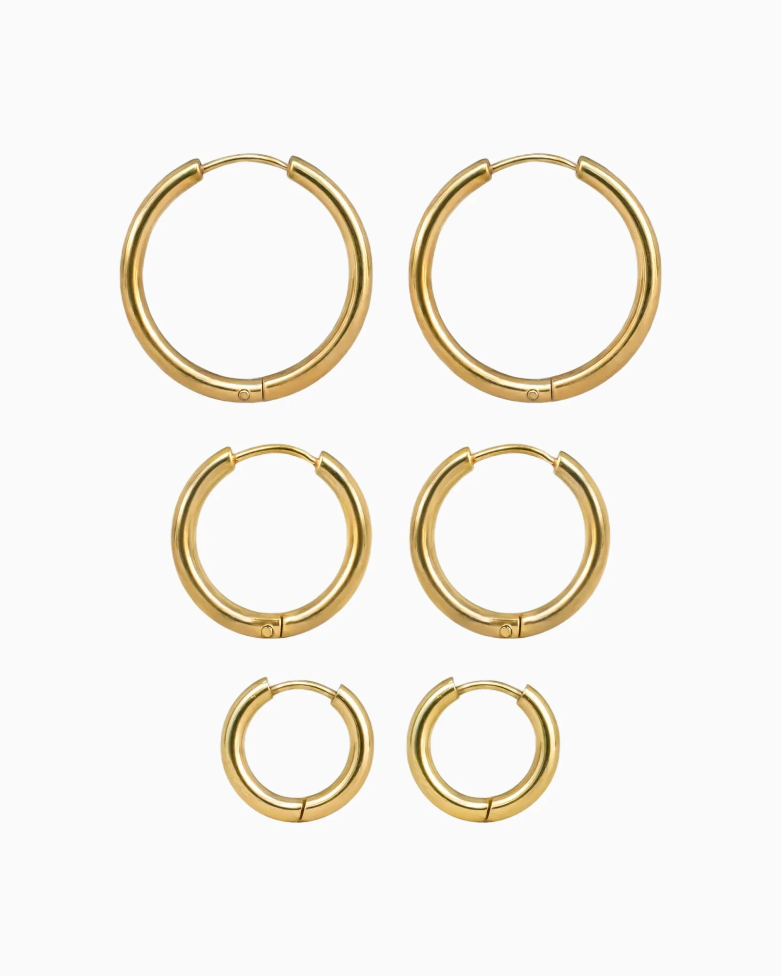 Tria Hoop Earrings Set (Pack of 3) - Image 11